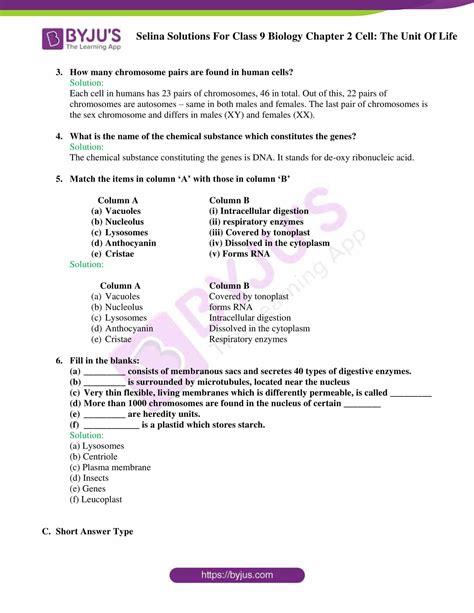 Chapter 2 The Chemistry Of Life Worksheet Answers Dariaabiral