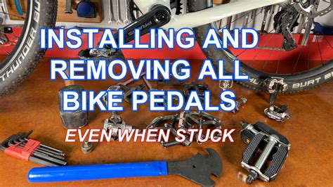 How To Install And Remove Bike Pedals Even Stuck Ones Bikerepair Youtube
