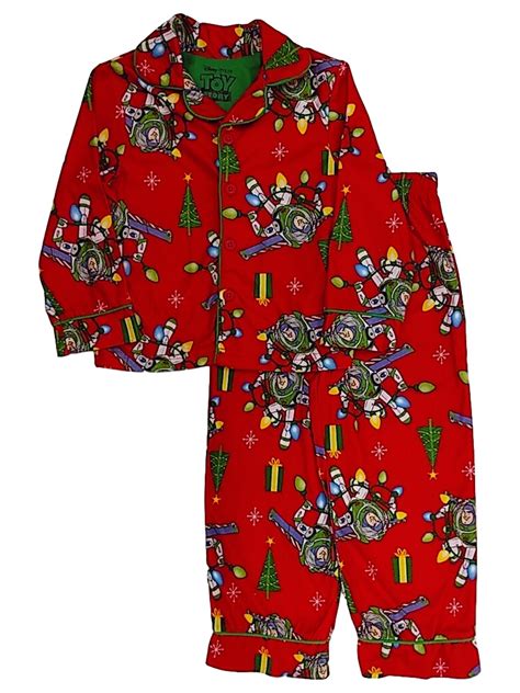 Disney Disney Boys Red Toy Story Buzz Lightyear Christmas Flannel