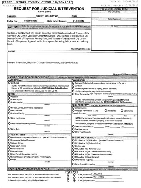 Use our online registration form to. 10-09-13 NYSC Case 500098:2013 REQUEST FOR JUDICIAL ...