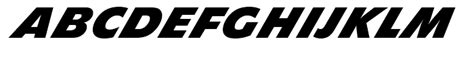 Boeing Style Font