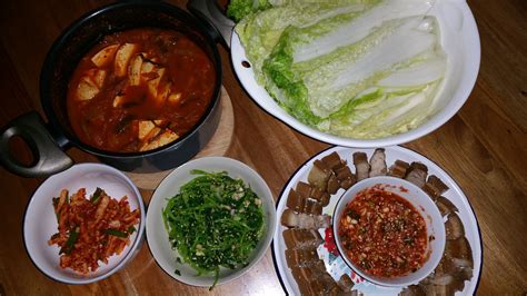 Korean Food Photo Mini Korean Feast Pork Bo Ssam