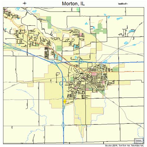 Morton Illinois Street Map 1750621