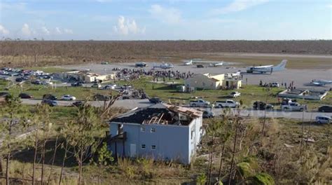 Newsflare Treasure Cay Airport In Abaco Aerial View Of Devastation As