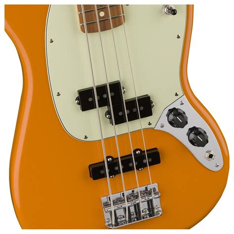 Disc Fender Mustang Bass Pau Ferro Capri Orange Nearly New Na