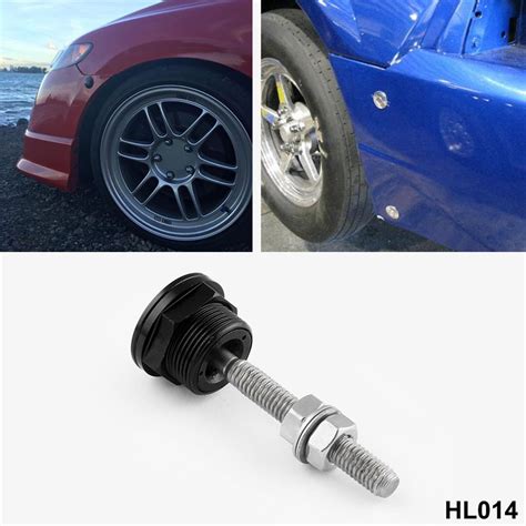 X Mm Push Button Bonnet Hood Pin Lock Clip Kit Car Quick Release Bumper Latch Ebay