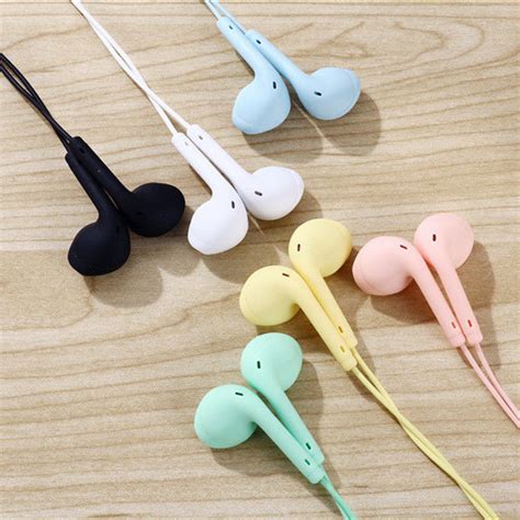 U19 Macaron Color In Ear Earphone Universal Headset Headphone With