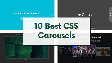Top10 Free CSS Carousel Slider Examples Pure CSS Carousel Designs