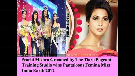Prachi Mishra Femina Miss India Earth 2012 Youtube