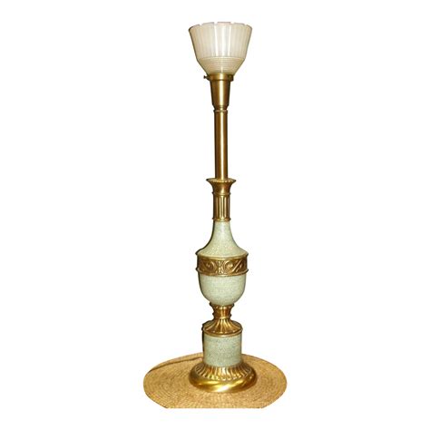 Mid 20th Century Vintage Hollywood Regency Torchiere Table Lamp With