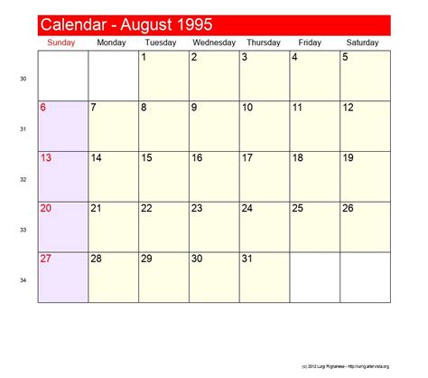 Maybe you would like to learn more about one of these? August 1995 - Roman Catholic Saints Calendar