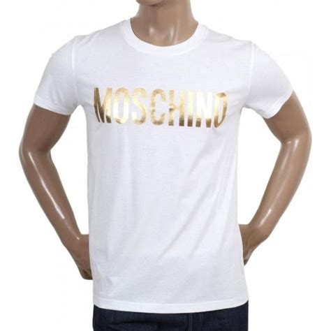 Shop For Moschino Short Sleeve Logo T Shirt In White