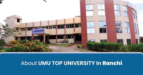 about umu top university in ranchi jharkhand india