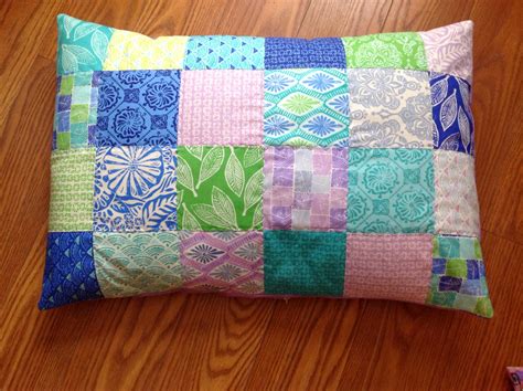 Modern Material Girl Tutorial Charm Square Quilted Pillow Sham
