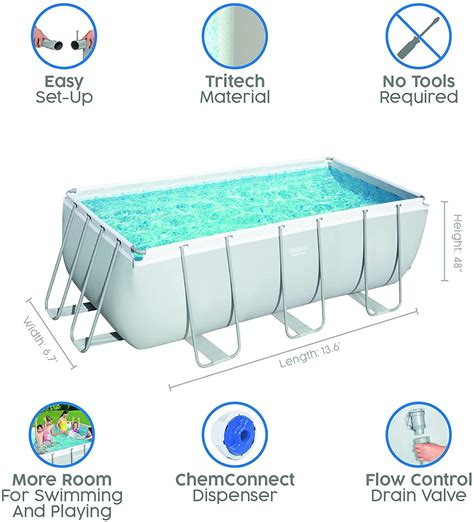 Bestway Power Steel Above Ground Pool With Pump And Ladder 136 Ft Bw56456 Swindon Pool Chemicals