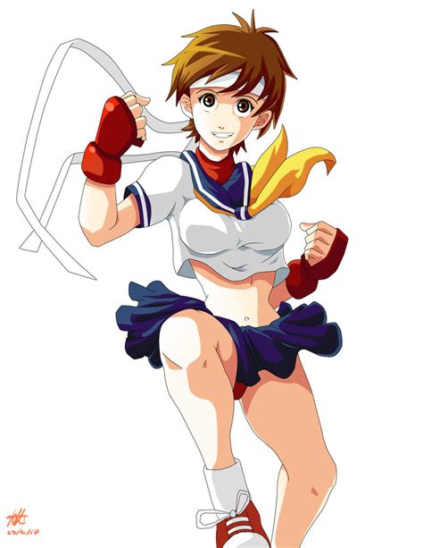 Fan Art Sakura Kasugano Street Fighter By Kakarotoo666 On Deviantart