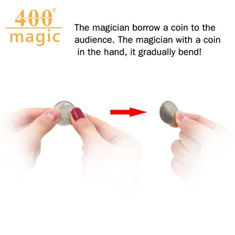 Coin Bender Magic Tricks Bend Signed Coins Easy To Do Good Effect Magic