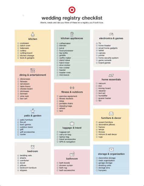 The Complete Wedding Registry Checklist Free Printable For Couples The Ultimate Wedding