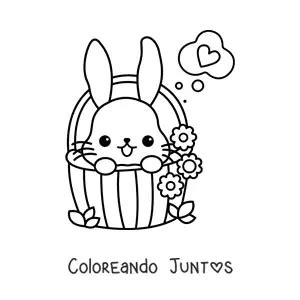 Dibujos Kawaii De Conejos Para Colorear Gratis Coloreando Juntos