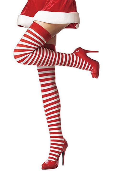 Sexy Striped Christmas Stocking 4f8068 Fashion Womens Sexy Stockings