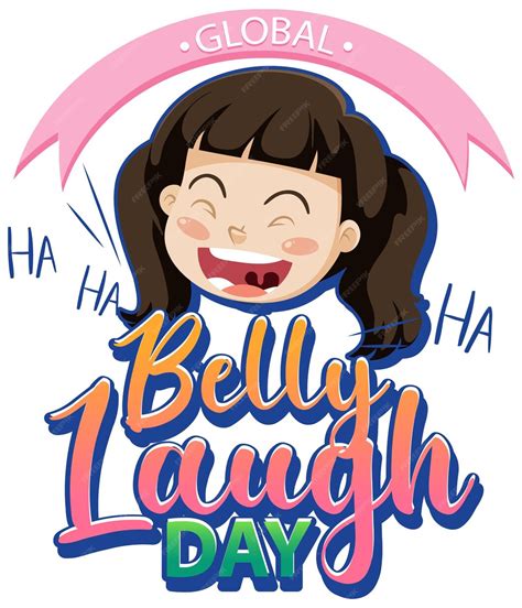 Free Vector Global Belly Laugh Day Banner Design