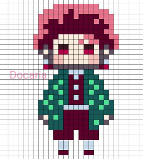 70以上 Anime Demon Slayer Pixel Art Grid 261252 Pixtabestpicttzsq