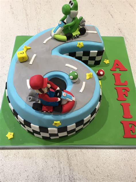 Mario Kart Cake Mario Kart Birthday Cake Pauls Creative Cakes Flickr