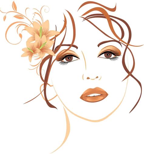 Beauty Face Vector Art Stock Images Depositphotos