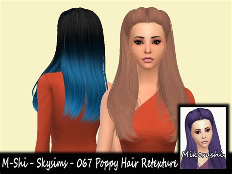 M Shi Skysims 067 Poppy Hair Retexture Mesh Needed The Sims 4