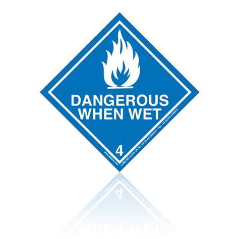 Class 4 Dangerous When Wet Dangerous Goods Labels Labeline Eu
