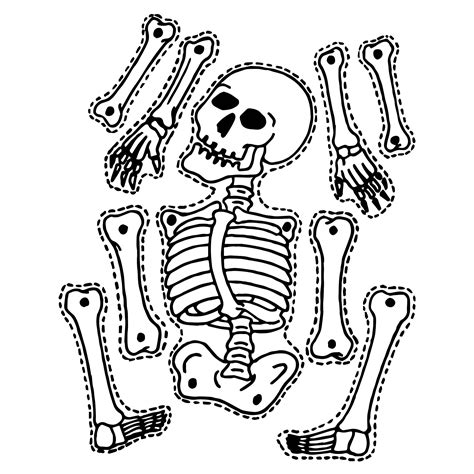 4 Best Images Of Printable Halloween Skeleton Patterns Printable