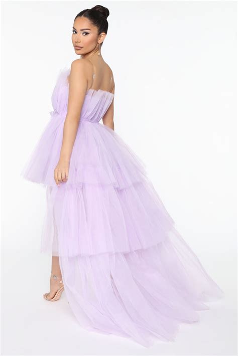 Exclusive After Party Tulle Maxi Dress Lavender Dresses Fashion Nova