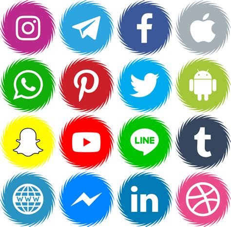 Icons Social Media 15 Font Elharrak Fontspace Social Media Icons