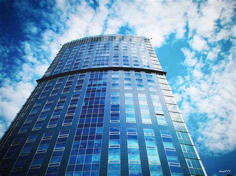 Free Images Build Glass Windows Glare Sky Cloud High Rise