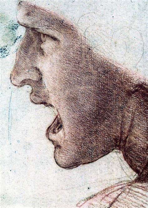 Leonardo Da Vinci Study Of A Warriors Head Study Of A Warriors Head