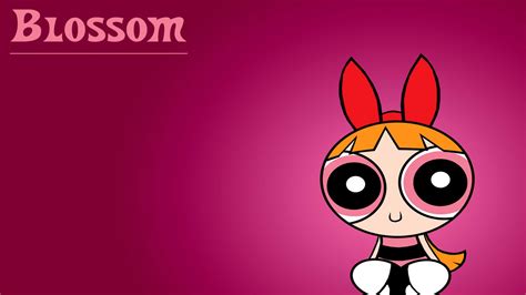 The Powerpuff Girls Blossom In Dark Pink Background Hd Anime Wallpapers