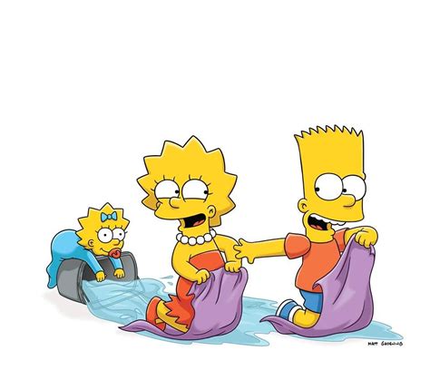 Bart And Lisa Simpson Maggie Simpson Homer Simpson The Simpsons Guy Simpsons Art Simpsons
