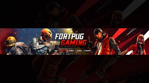 Fortpug Gaming Banner Art For Youtube Free Download Psd Template By