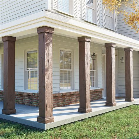 Stained Cedar Porch Posts Some Cwf Transparent Layer Of The Most