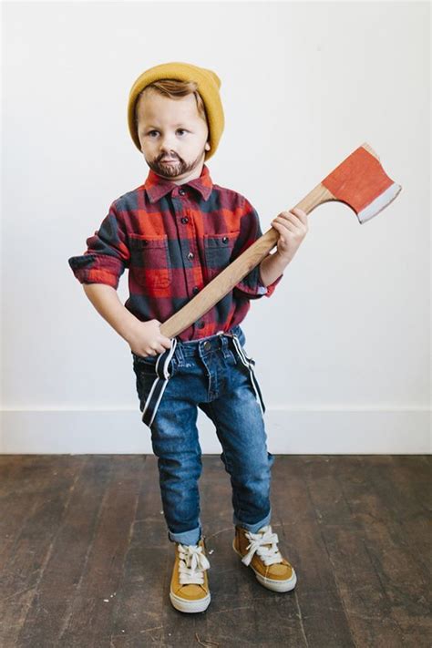 Easy Too Cute Kids Lumberjack Halloween Costume Ideas Little