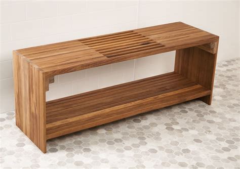 Custom Teak Bath Mats And Benches Photo Gallery Wood Shower Bench Wooden Shower Bench Teak