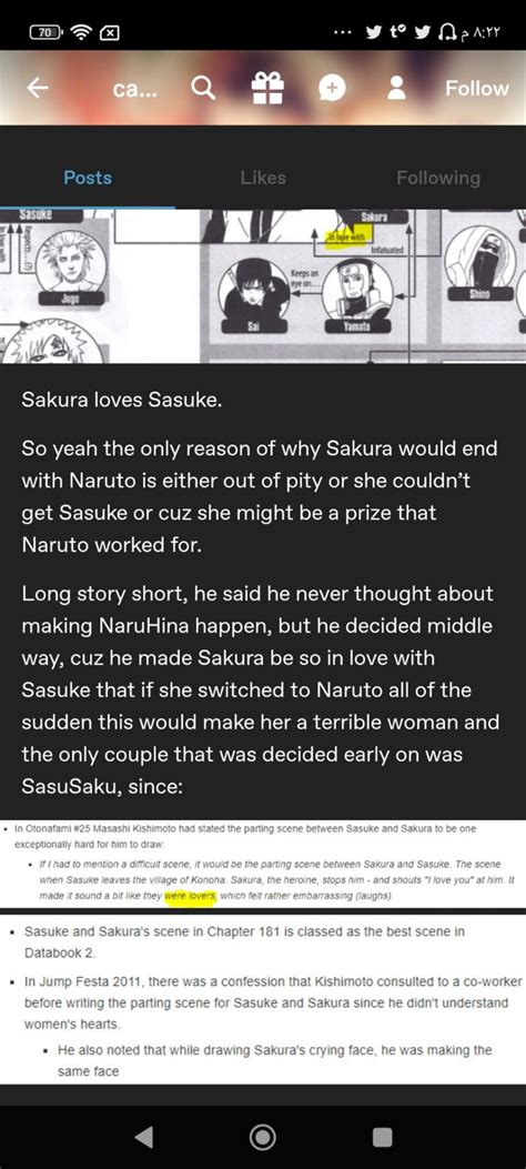 NarHina In The Interview In Which Kishi Said That Sakura