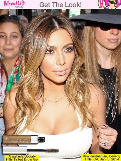 Kim Kardashians Bronzed Beauty And Big Full Brows Kim