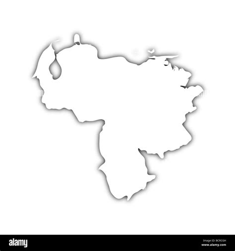 Map Of Venezuela Black And White Stock Photos And Images Alamy