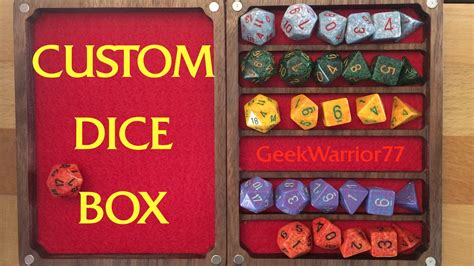The Dice Must Flow Custom Dice Box And Rolling Tray Combo Youtube