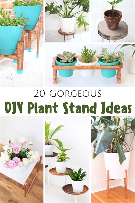 Since the shed has become over crowded, it's no longer convenient to get to the tools, so they end up on the patio. 20 Gorgeous DIY Plant Stand Ideas - Pretty Extraordinary