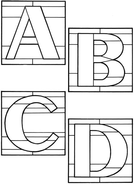 Turtle mosaic design templatedownload and print this free mosaic design template from my bohemian angel stained glass coloring page from christmas angels category. Decorative Alphabets Stained Glass Pattern Book | Stained ...
