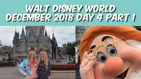 Disney World December 2018 Vlog Day 4 Part 1 Magic Kingdom Youtube