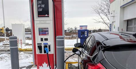 Petro Canada Brings Ev Chargers To Milton Ontario Gas Station