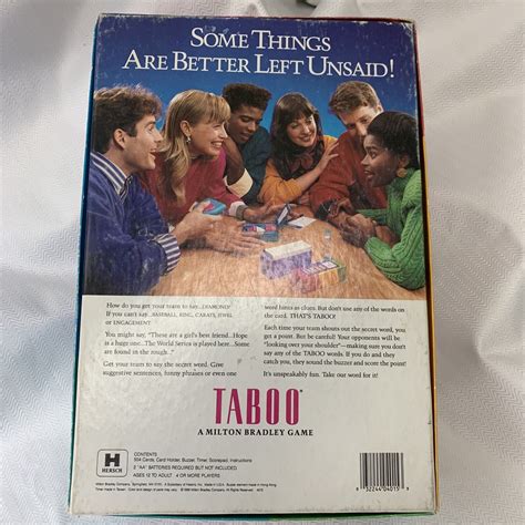 Taboo Game Complete Vintage Unspeakable Fun Hasbro Family Game Complete Ebay